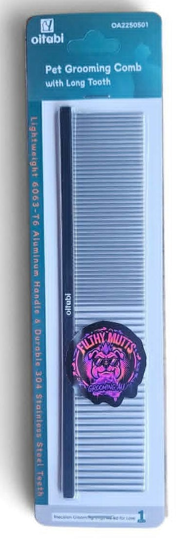 Fine/Course Comb 19cm Black
